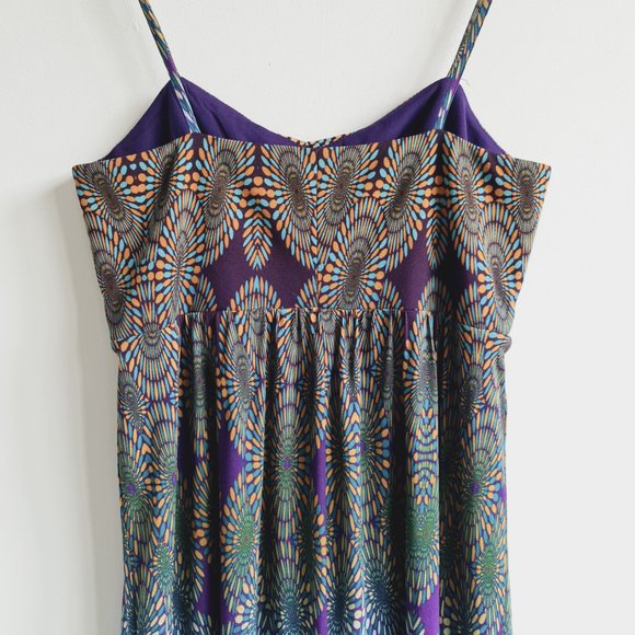 Wallis Multicolour Pattern Strappy Sleeveless Dress UK 14 - Picture 5 of 7